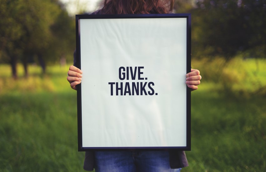 give thanks in picture frame